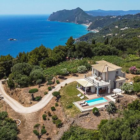 Villa Vardia-Amazing Seaviews With Heated Pool Sinarádes Extérieur photo