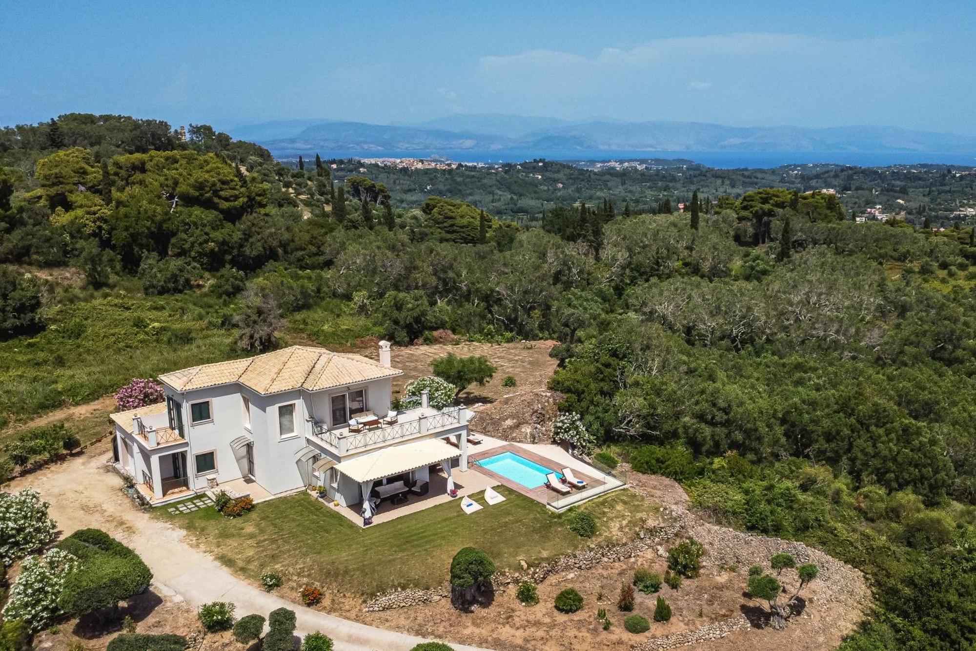 Villa Vardia-Amazing Seaviews With Heated Pool Sinarádes Extérieur photo