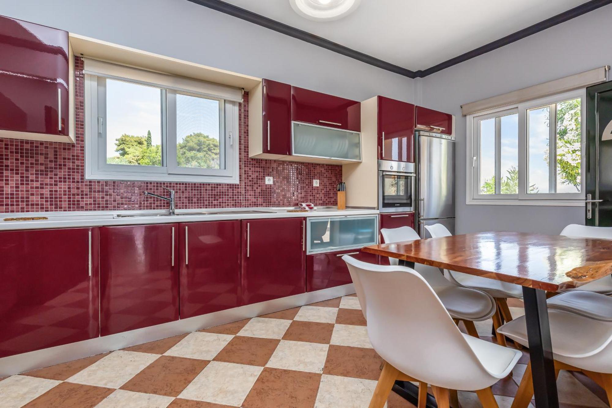 Villa Vardia-Amazing Seaviews With Heated Pool Sinarádes Extérieur photo