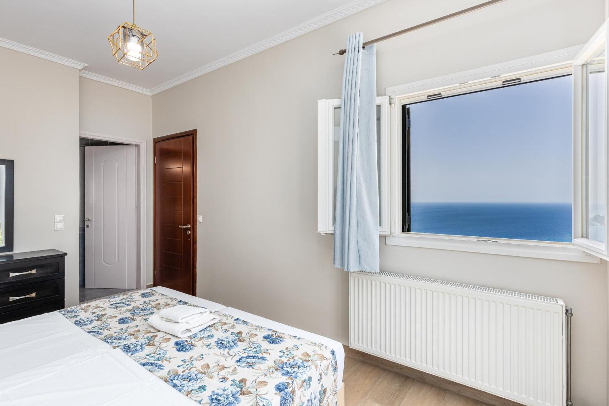 Villa Vardia-Amazing Seaviews With Heated Pool Sinarádes Extérieur photo