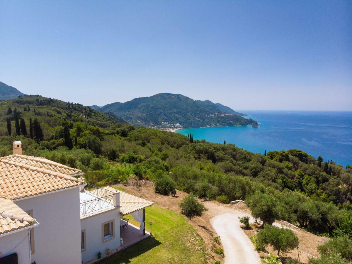 Villa Vardia-Amazing Seaviews With Heated Pool Sinarádes Extérieur photo